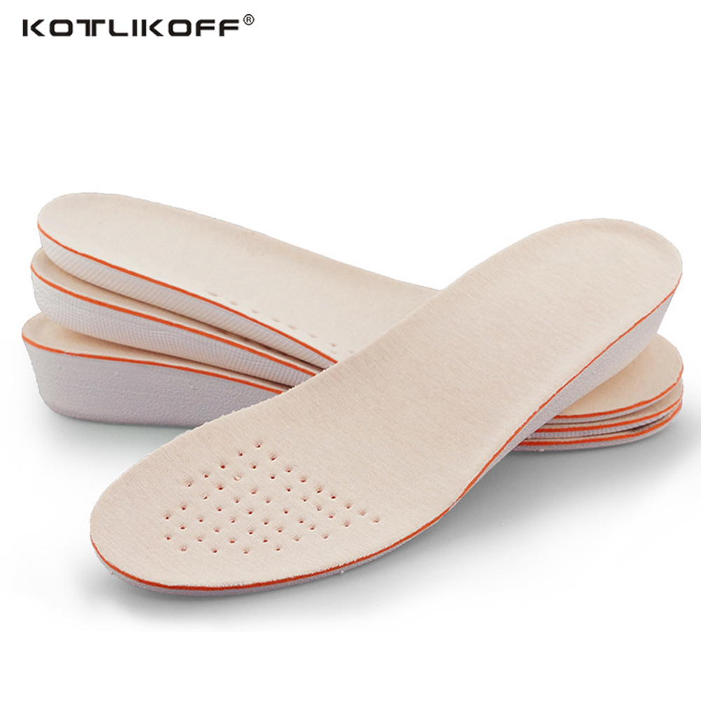 1.5/2.5/3.5cm Height Increase Insole for shoes women man height increasing shoes pad Inserts Care Foot Pads Comfortable soles