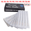 50pcs/set Mixture Size Assorted Sterilized Tattoo Needles 1RL/3RL/5RL/7RL/9RL/11RL/14RL/5RS/7RS/9RS 10 Different Size Each 5pcs