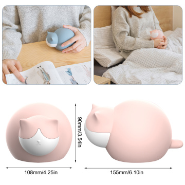 1PC Hot Water Bottle Cute Cat Warm Belly Hand Warmer Hot Watering Filled Bags Mini Winter Warm Water Bags Pain Relief 2020 NEW