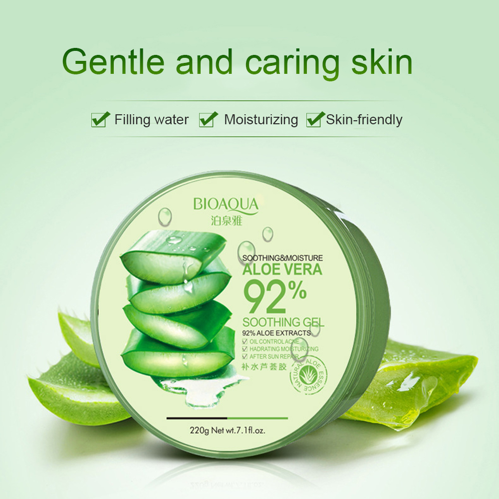 220g Aloe Vera Gel Natural Face Creams Moisturizer Acne Treatment Gel For Skin Repairing Natural Beauty