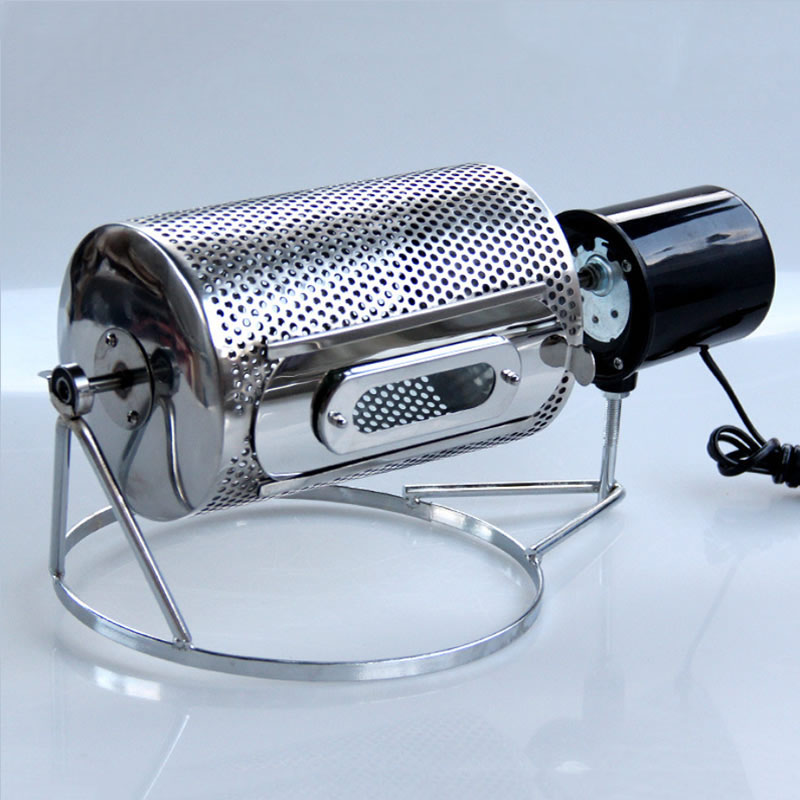 New Stainless Steel Drum Type Coffee Roaster Small Household Grains Beans Baking Machine Electric Roasting Machine