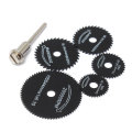 6/10Pcs Mini HSS Circular Saw Blade Rotary Tool For Dremel Metal Cutter Power Tool Wood Cutting Discs Drill Mandrel Cutoff 22-44