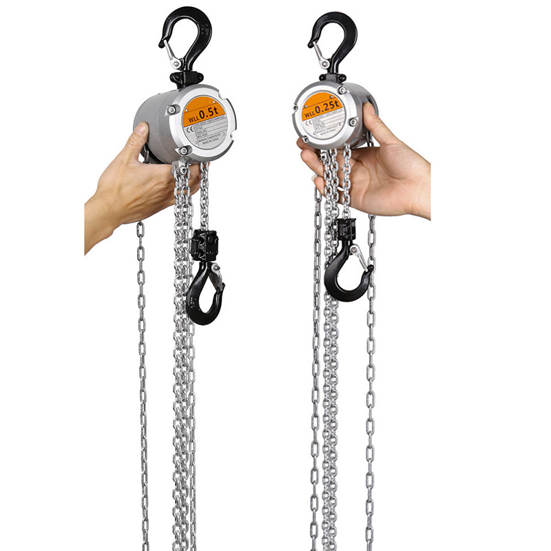 Julaihandsome Manual Aluminum Alloy Chain Hoist 250KG/500KG/1000KG Portable Lifting Tools CE Certificate