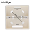 Minitiger External Mounting Box 86mm*86mm*34mm for 86mm Standard Touch Switch and Socket Apply For Any Position of Wall Surface