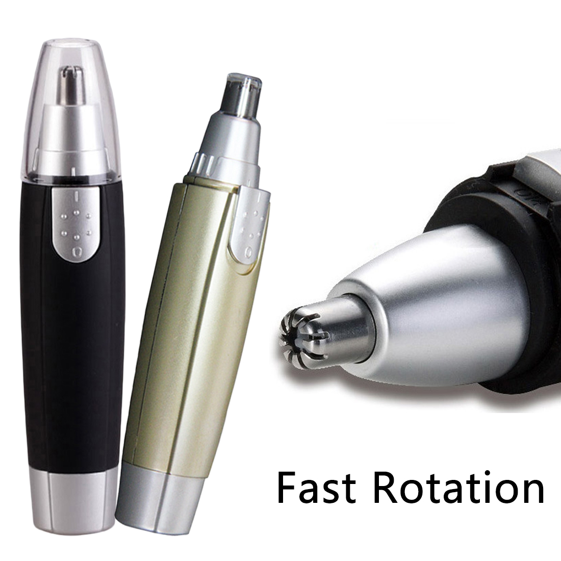 Rotating electric nose hair trimmer nose hair trimmer safe epilator ear face hair clipper adult electric nose hair trimmer