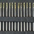 12Pcs Blind Multi-size Needles Gold Tail Easy To Go Through From Side Hand Sewing Embroidery Tool DIY Needlework Sewing Needles