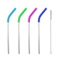 Colorful Stainless Steel Drinking Straw with Cleaning Brush