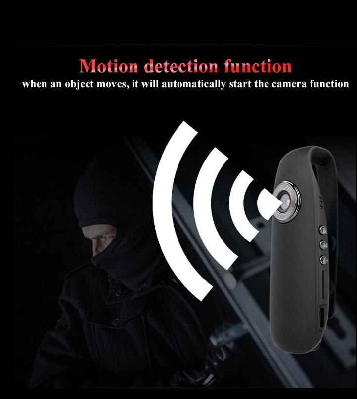 HD 1080P 130 Degree Mini Camcorder Motion Detection Dash Cam Police Motorcycle Bike Motion Camera For 1280x720 1920x1080 Video