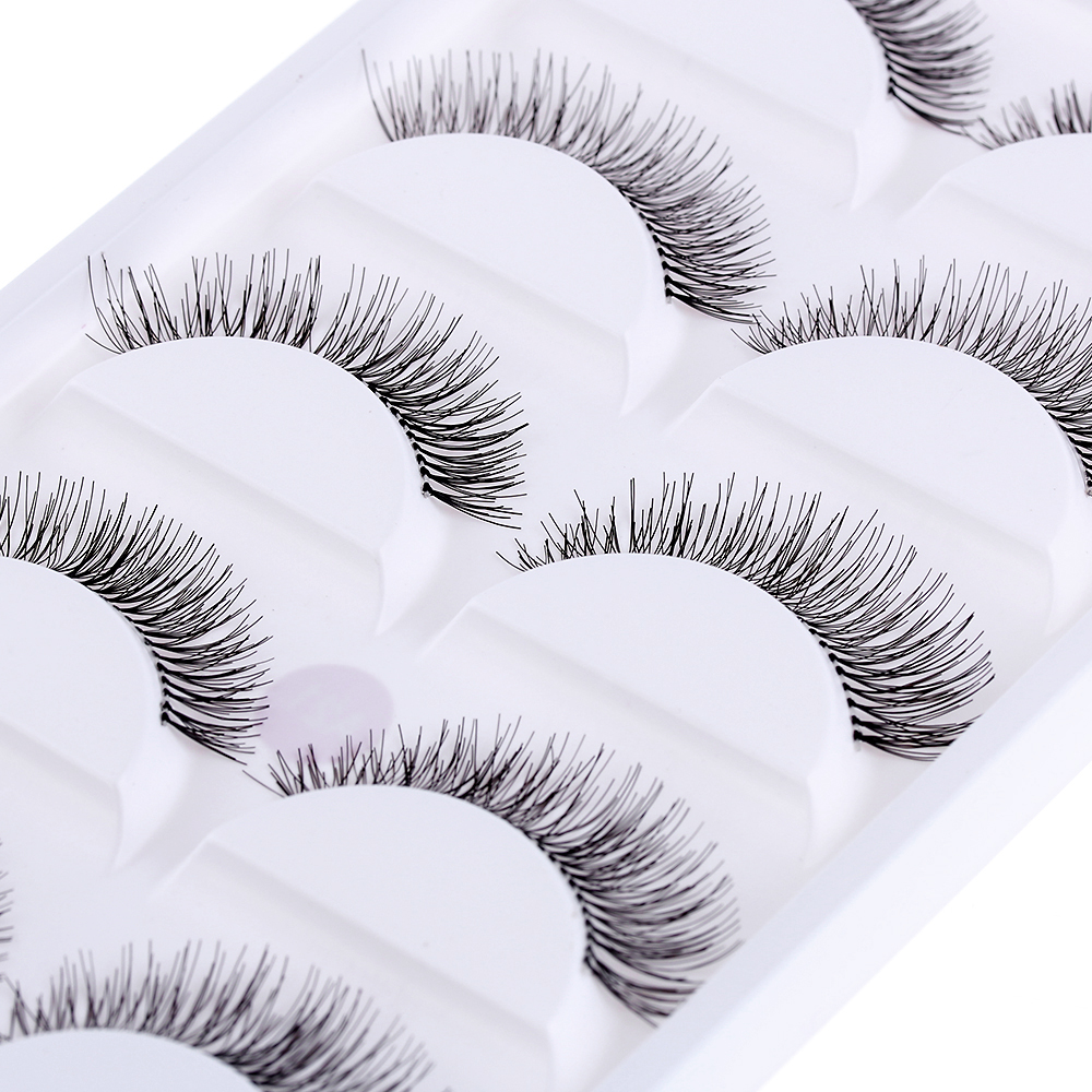 5 Pairs Handmade Natural False Eyelashes Popular Messy Paragraph Sparse Cross Eye Lashes Beauty Eyelash Extension Tools