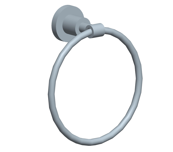 chrome towel ring
