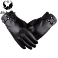 2017 Leather Gloves Genuine Leather Black Brown Color Leather Gloves Men Leather Winter Gloves Warm Brand Mittens