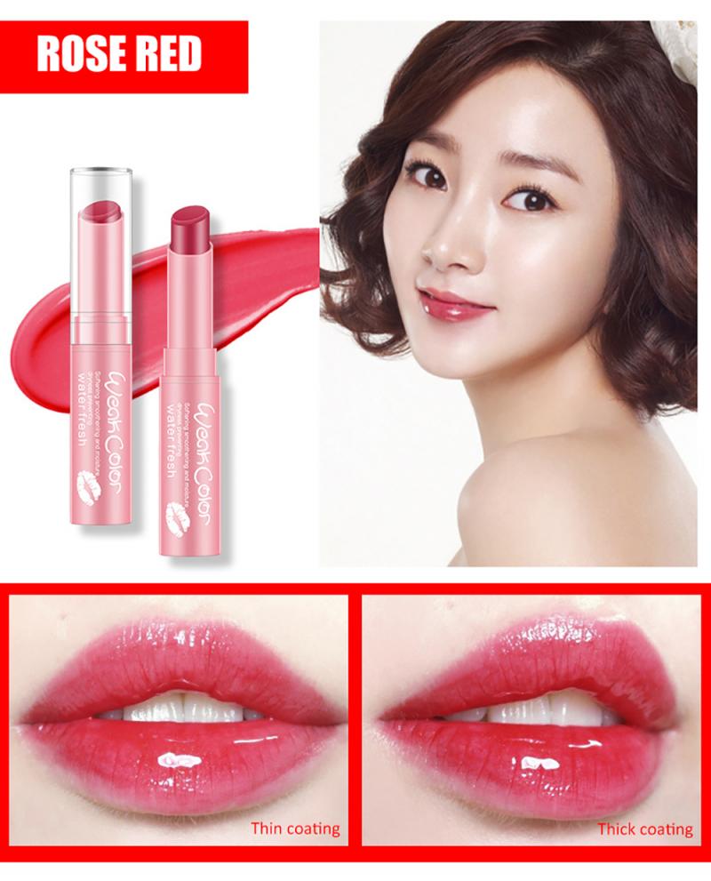 Moisture Lip Balm Colored Lipstick Hyaluronic Acid Long Lasting Nourish Protect Lips Care Makeup Lip Plumper TSLM1