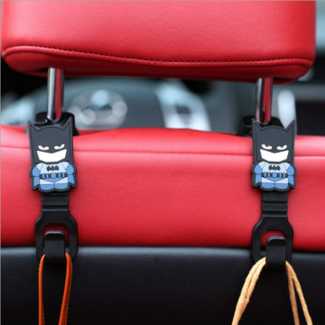 MR TEA 2pc/set Car Vehicle Back Seat Hook Headrest Hanger Holder Cute for Bag Purse Cloth Max.3kg For Heros Figure Toy