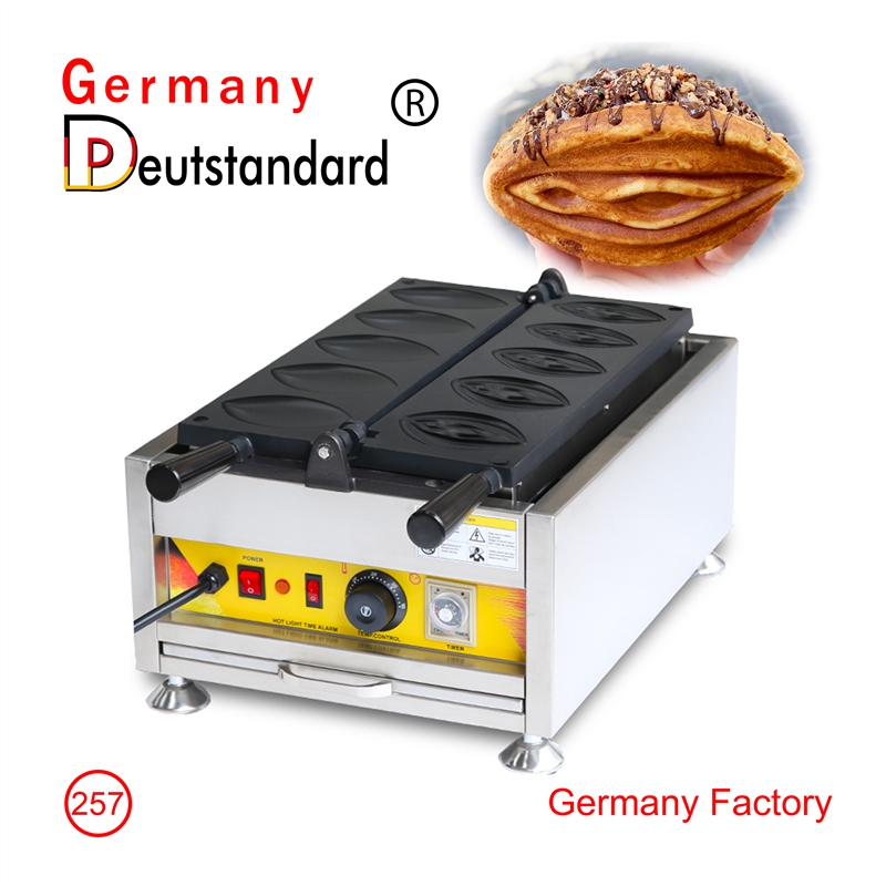 girl waffle machine