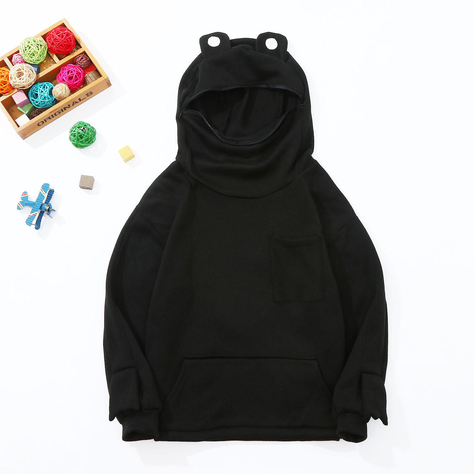 New Kids Hoodies Toddler Sweatshirts Frog Hooded Boys Girl Children Baby Girl Outfit 2020 Autumn Children Zipper T-shirt#G30