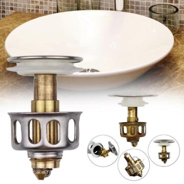 Universal Wash Basin Bounce Drain Filter Strainer Stopper Waste Plug Shower Floor Bathroom Plug Trap Hair Catcher