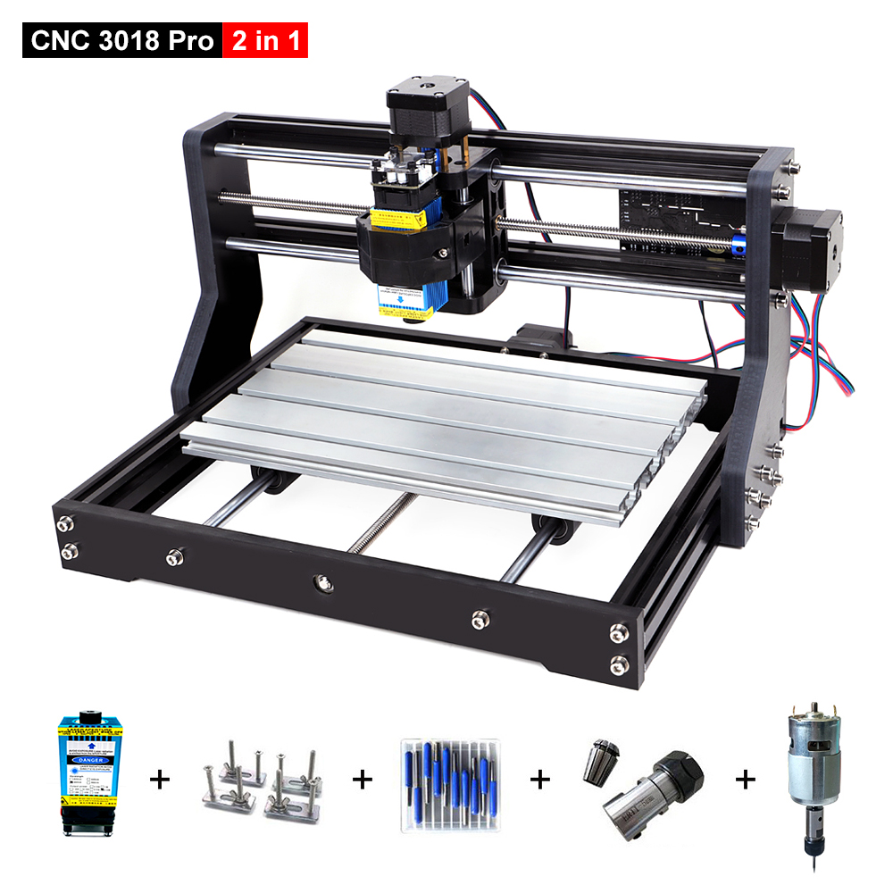 CNC 3018 Pro Upgrade Laser Engraver DIY Wood Router Machine GRBL Control 3 Axis PCB Milling CNC Laser Cutter Engraving Machine