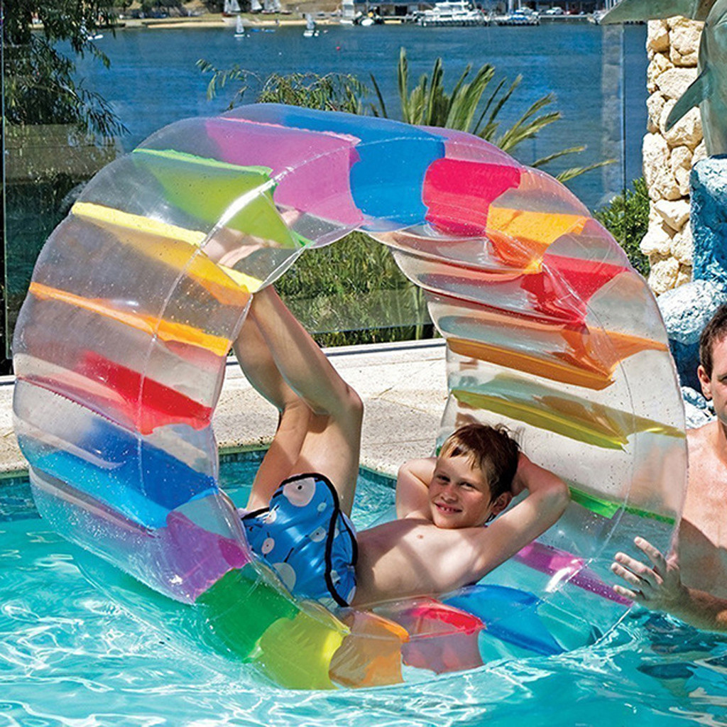 Inflatable Roller Float Colorful Water Wheel Swimming Pool Roller Toy For Kids Chlid's Water Play Equipment Best Gifts 2020