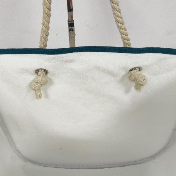 Simple fashion hemp rope canvas tote bag