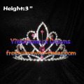 3inch Crystal Crowns with Pink Diamond