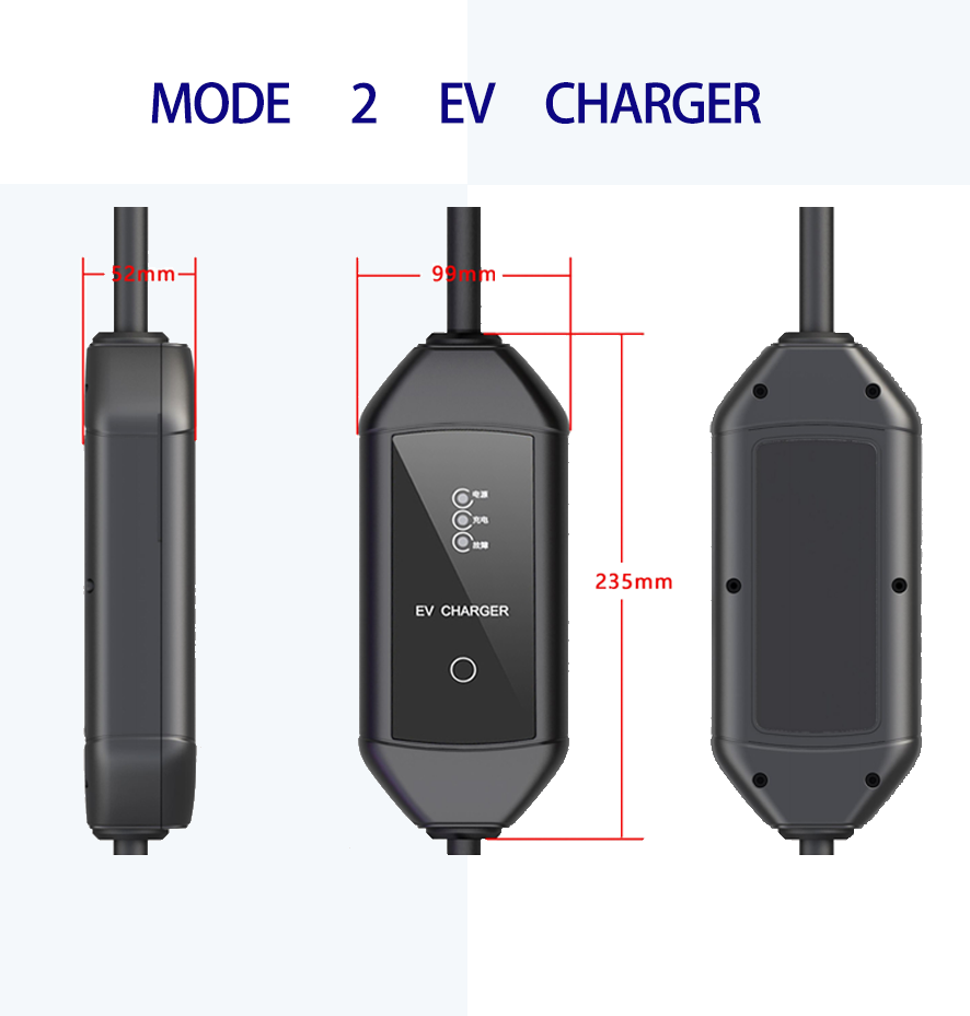 3.5kW AC Portable EV Charging Pile Customized Color