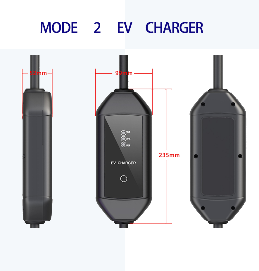 3.5kW 7kW AC Portable Single Phase 16A charger