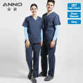 ANNO Elasticity Cotton Spandex Body Nurse Uniform For Women Men Scrubs Suit Dental Hospital Set Work Wear Nursing Clothing