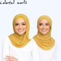 women plain bubble chiffon scarf hijab wrap printe solid color shawls headband muslim hijabs scarves/scarf wholesale 60colors