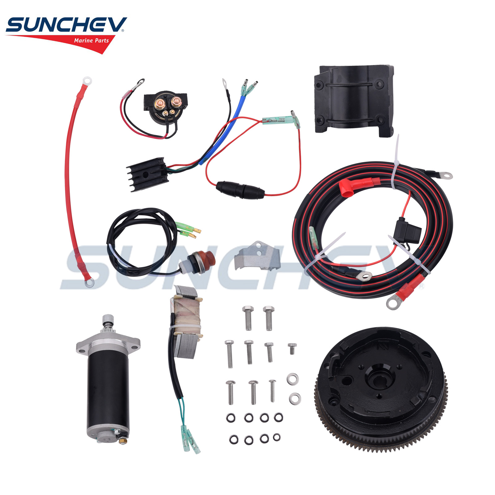 Electric Starter Kit For Yamaha 15hp
