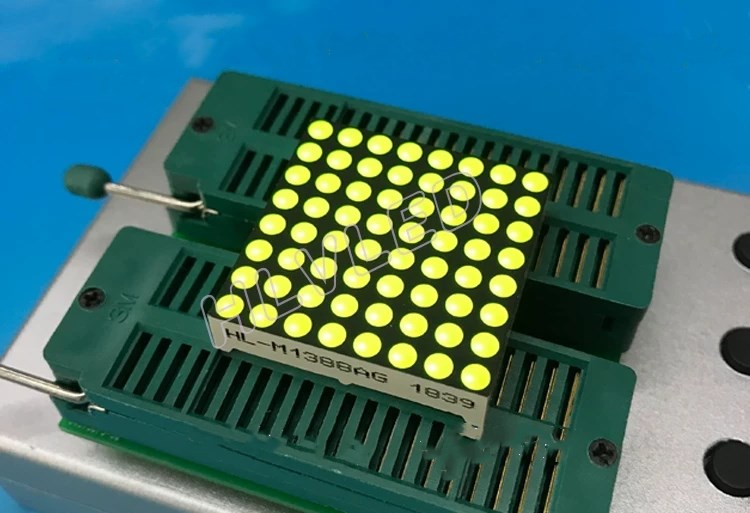 LED dot Matrix Yellow-green dot matrix module F3.0 dot matrix 1088 dot matrix