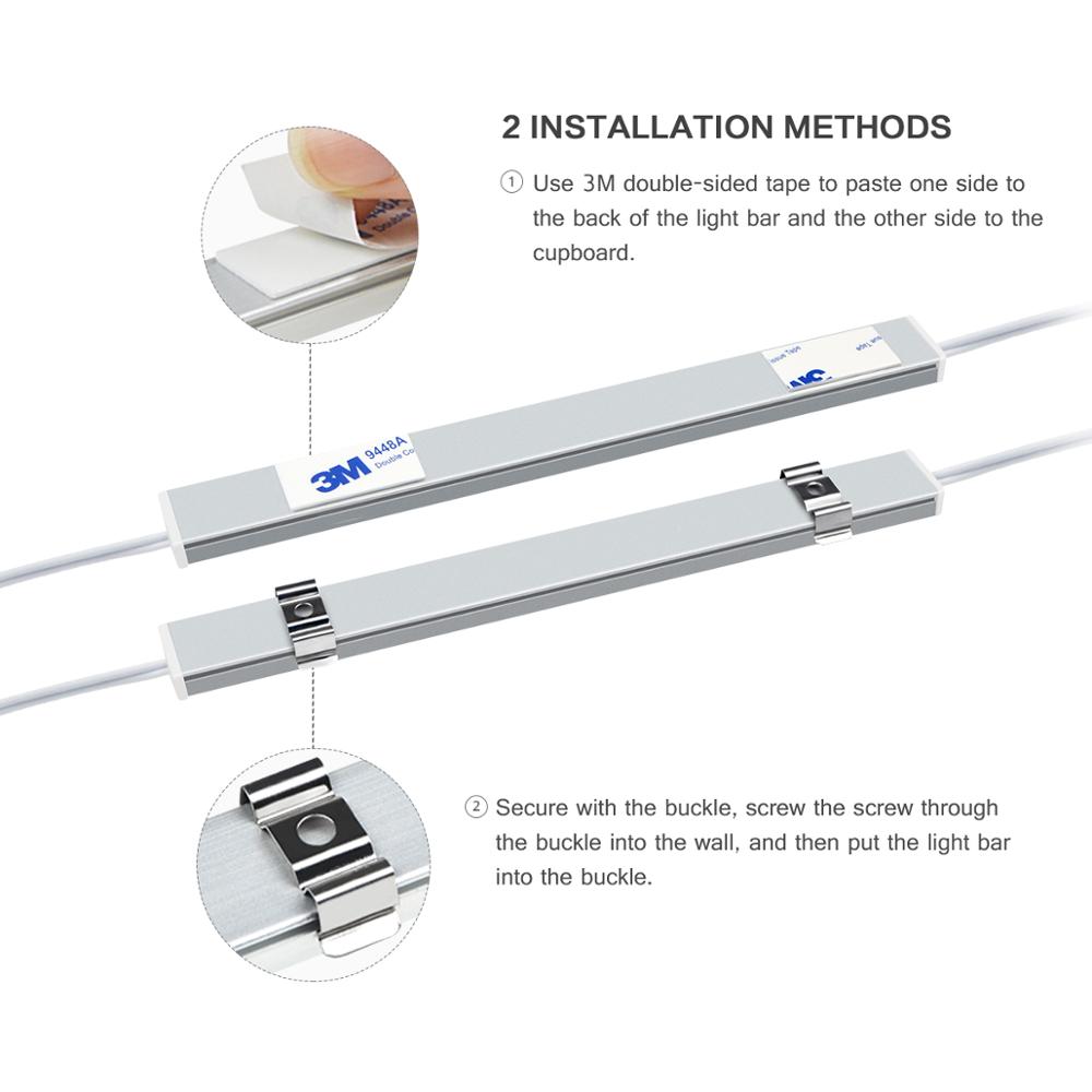Smart Led Kitchen Light Series Connection 5 Bar Lights Hand Sweep Night Lamp Cabinet Wardrobe Bed Rooms Motion Sensor Lighting