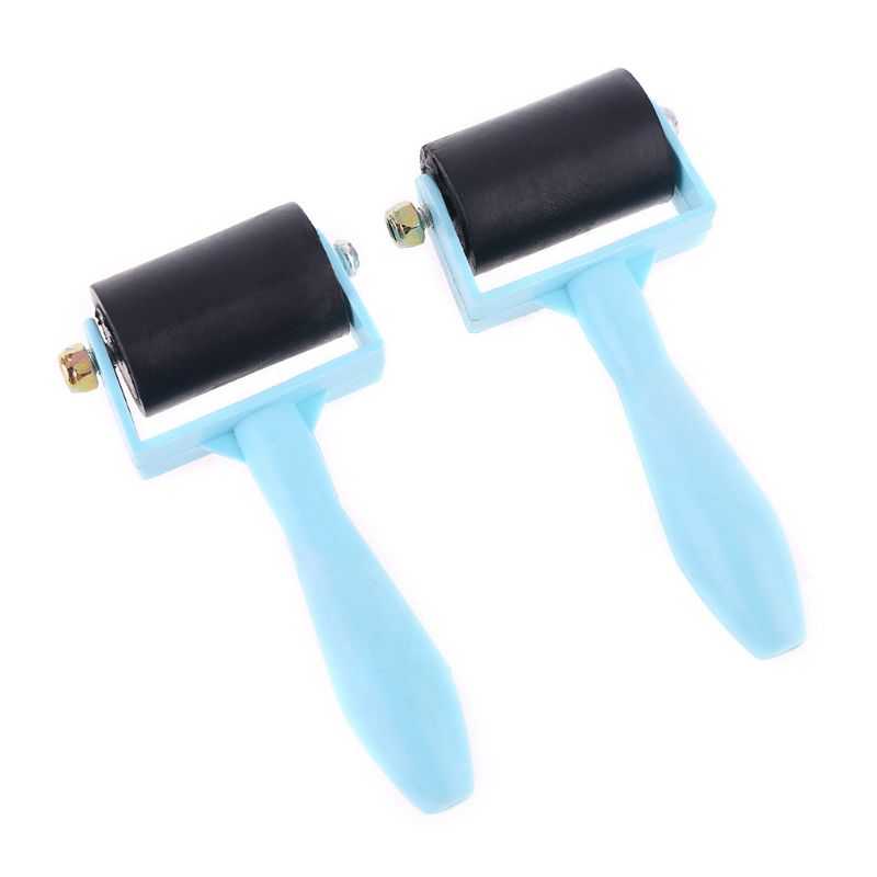2 Pcs Rubber Glue Roller for Anti Skid Tape Construction Tools, Printmaking T8WE