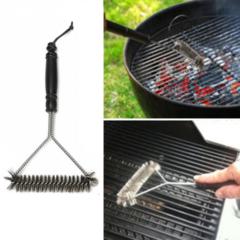 Kitchen Accessories BBQ Grill Barbecue Kit Powerful Cleaning Brush Stainless Steel Cooking Tools Gadgets Accessories Brushes