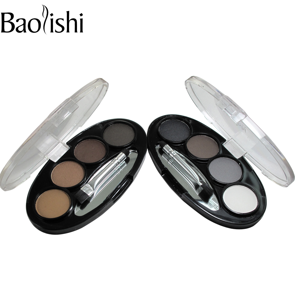 Clearance 4 Color Natural Long-lasting Waterproof Eyebrow Power Brown Black Eyes Shaper Cosmetic Makeup Tool