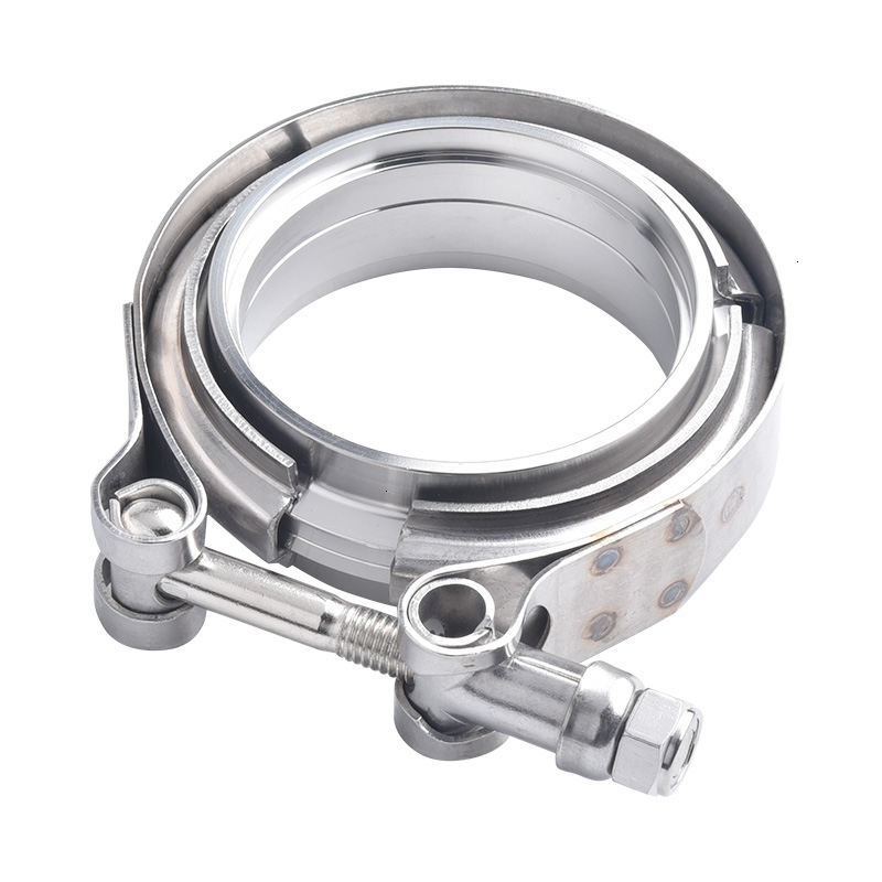 SPEEDWOW 2.0"2.25" 2.5"2.75"3.0"3.5"4.0" Stainless Steel Exhaust Downpipe V band Clamp Male Female Flange For Turbo Exhaust pipe