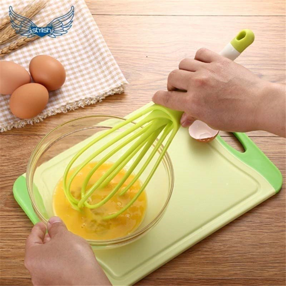 2019 Hot Sale Multifunctional Rotary Manual Egg Beater Mixer Mini Plastic Kitchen Egg Whisk Bake Tool Egg Agitator