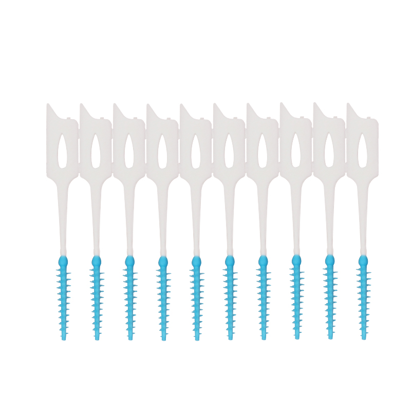 40pcs/box Interdental brush Orthodontic brush Cleaning Teeth Gaps Oral Care Soft silicone head Interdental brush Good for gums