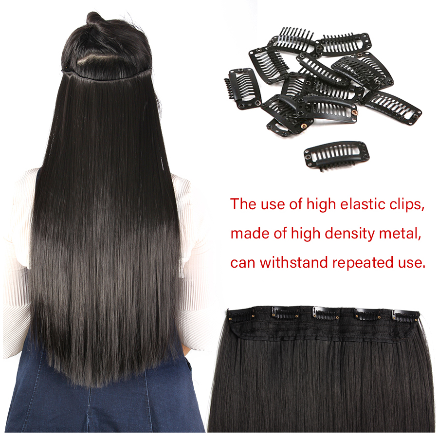 5 Clip In Hair Extension Straight Pure