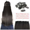 Alileader 24 Inch Women Heat Resistant Fiber Synthetic Hair Pieces One Piece Clip In Hair Double Drawn Thick Ends Clip In Hair