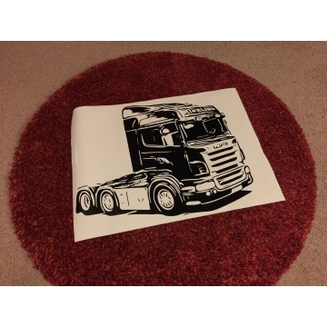 For Scania Rig Cab Lorry Truck Epic Wall Art Vinyl Sticker Various Sizes