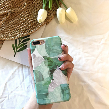 Ins the Same Fresh Japanese Banana Leaf Mobile Phone Shell iPhone 8 Plus Case iPhone XR Case iphone x case