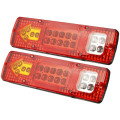 2pcs 12V 19 LED Truck Trailer Lorry Brake Stop Turn Rear Tail Light Indicator Trailer Lamp Taillight Car lights