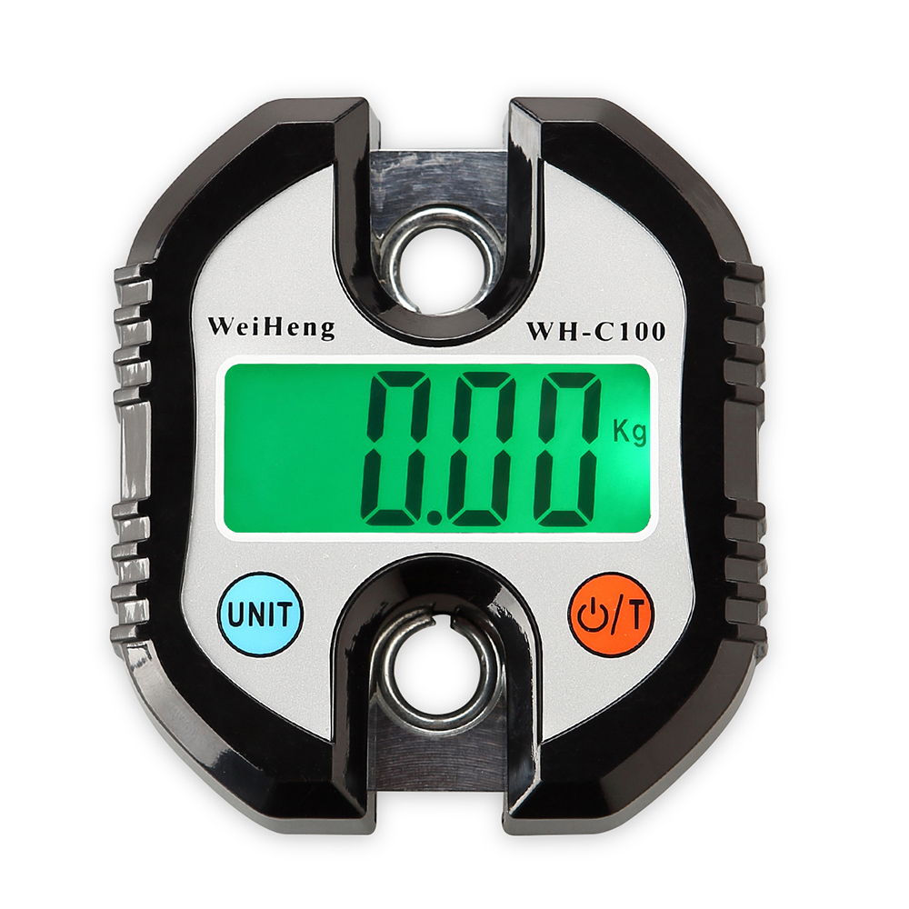 WH-C100 150kg Mini Heavy Duty Electronic Digital Stainless Steel Hook Scale Double Accuracy LCD Hanging Crane Scale