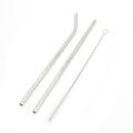 3pcs Stainless Steel Straw Set 1 Brush 1 Bends Pipe Elbow 1 Straight Tubes Home Drinking Tableware Kitchen Accessories