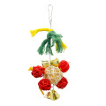 5pcs Parrot toy Christmas decoration set Chew toy swing stand