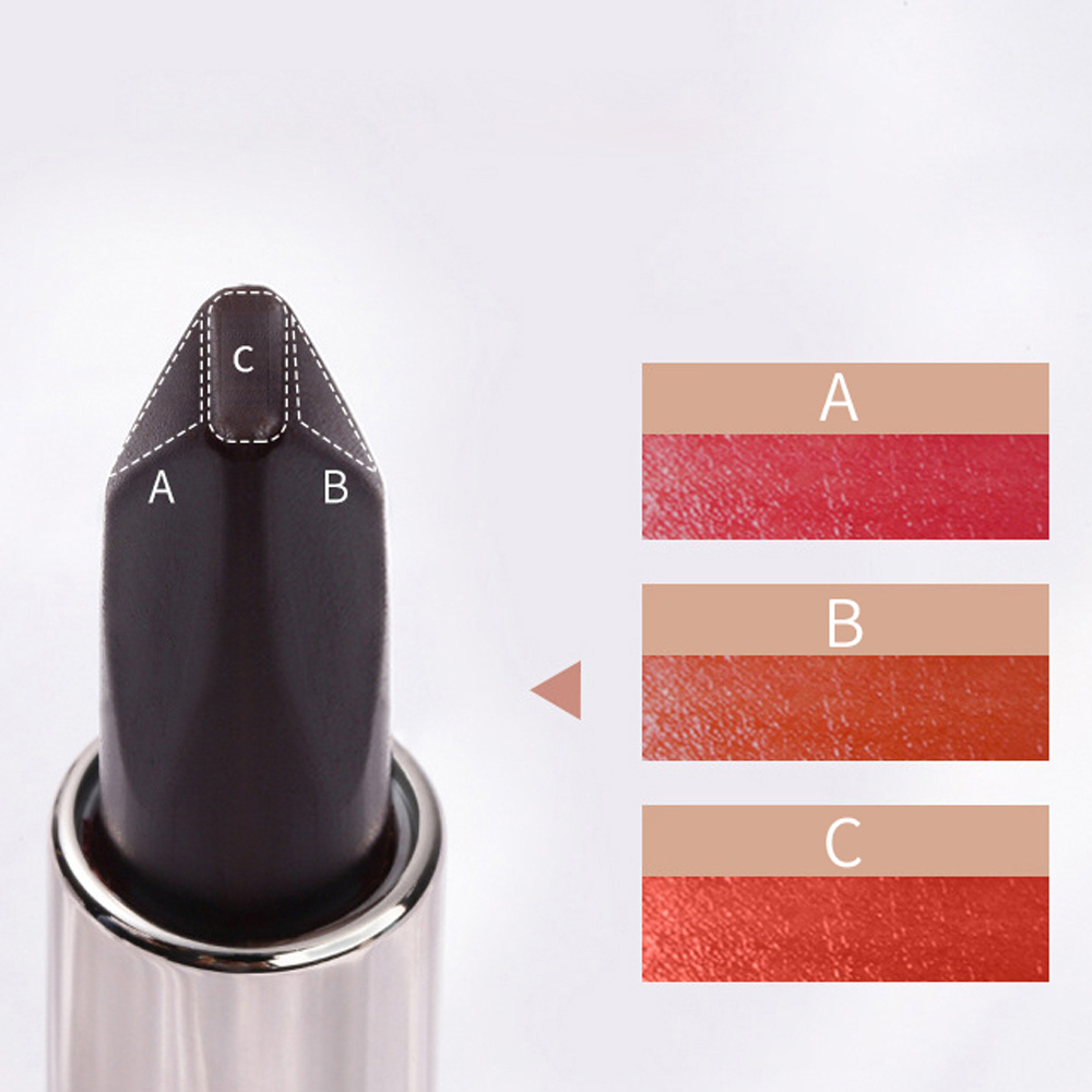3. Three-color lipstick color card2