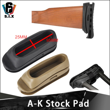 Tactical Airsoft AK47 Airsoft Stock Shockproof Rubber Recoil Pad AK47 accessories BUTT Stock Pad Paintball Rifle Gun Accessories