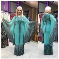 Turkey Muslim Dress Abayas for Women Moroccan Kaftan African Dresses Islamic Clothing Batwing Sleeve Party Night Jilbab Vestidos