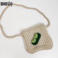 Monsisy New Knitting Bag For Boy Girl Purse and Handbag Children Wallet Kawaii Furit Small Change Purse Kid Coin Bag Baby Bolsa