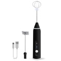 Handheld Adjustable 3 Speed USB Whisk Milk Frother 3 Speed Household Hand Blender Electric Battery Coffee Milk Frother U1JE